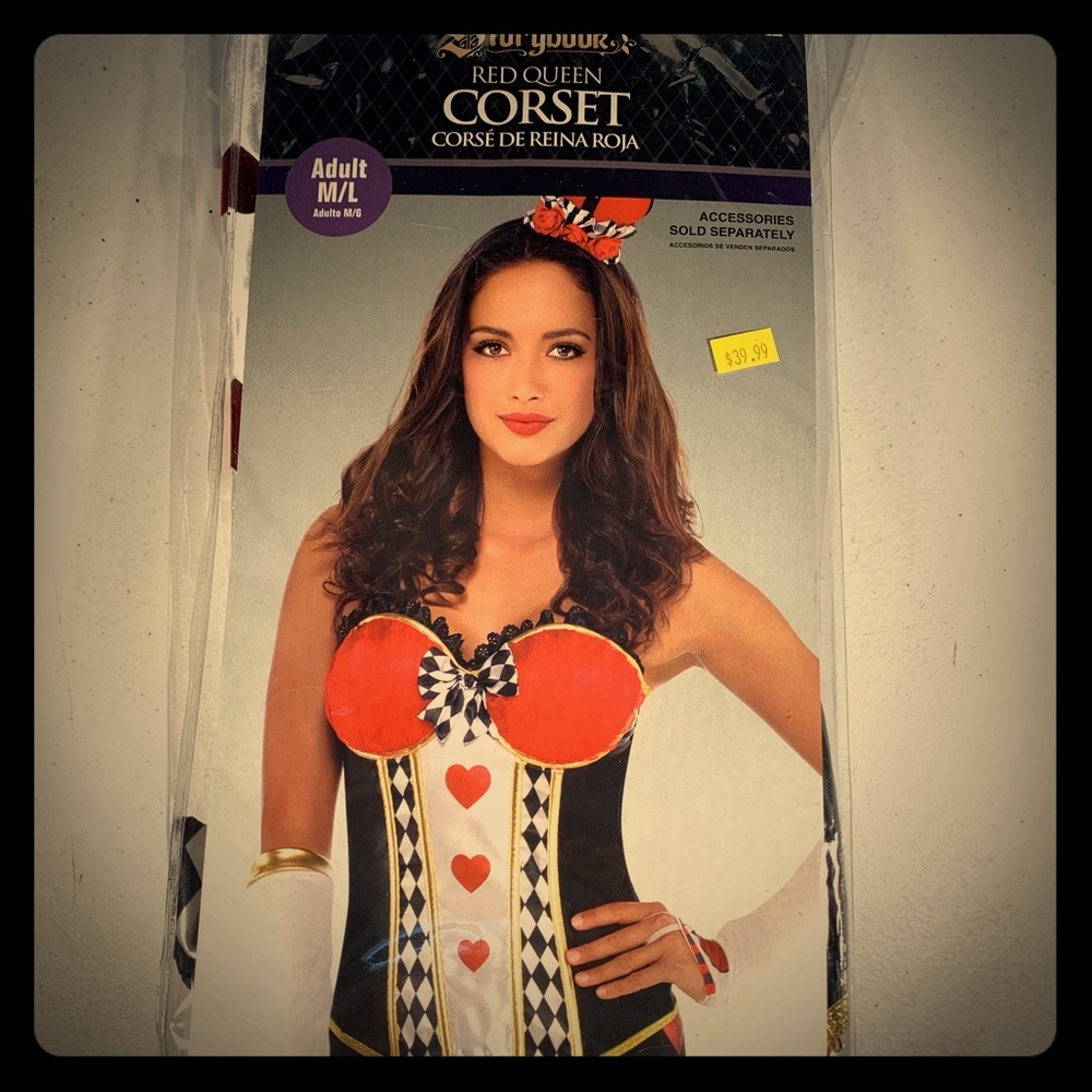 Storybook Red Queen Corset Cosplay Size M/L